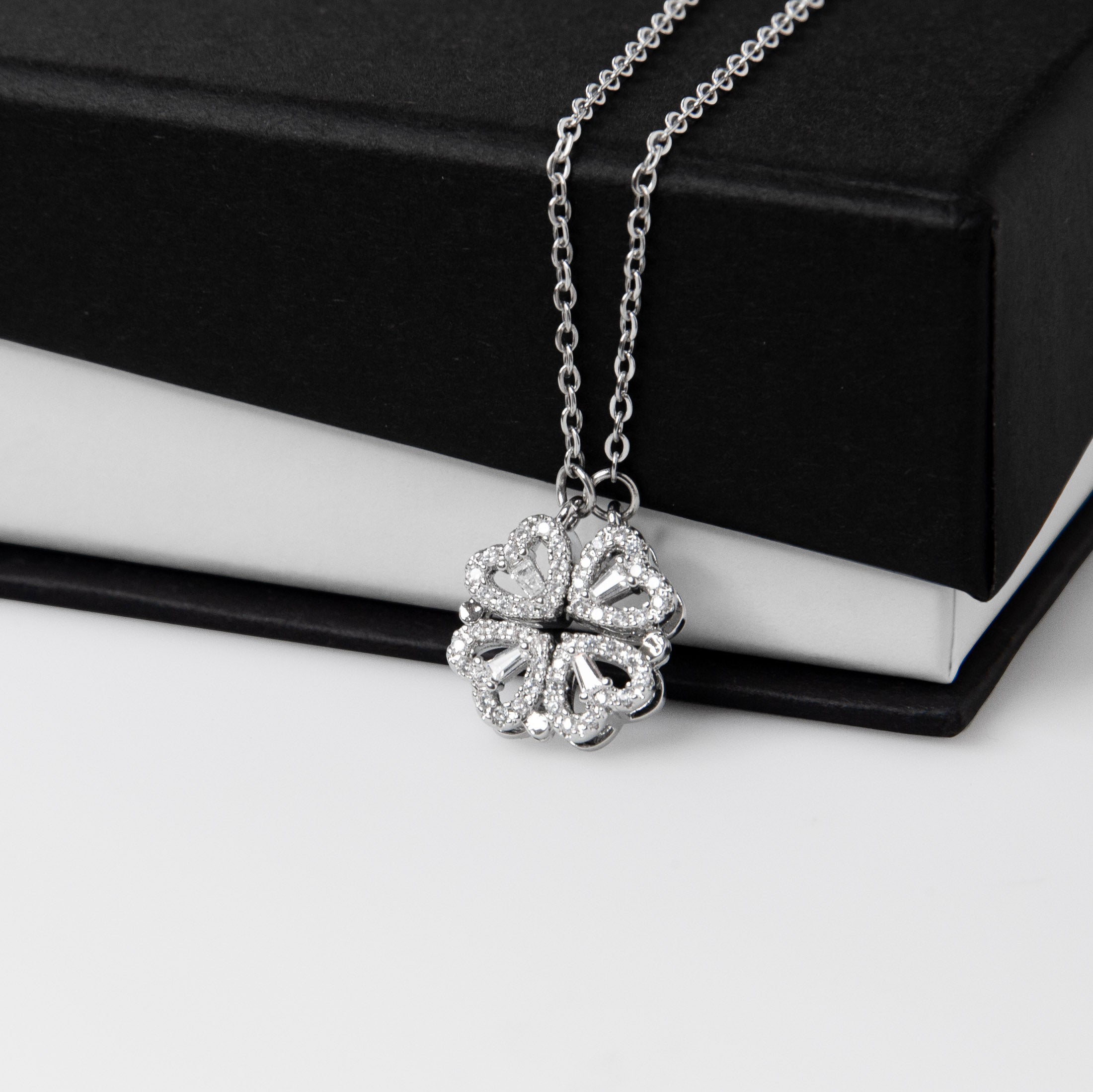 To the Graduate Magnetic Hearts Necklace Bows, Flowers, and Butterflies