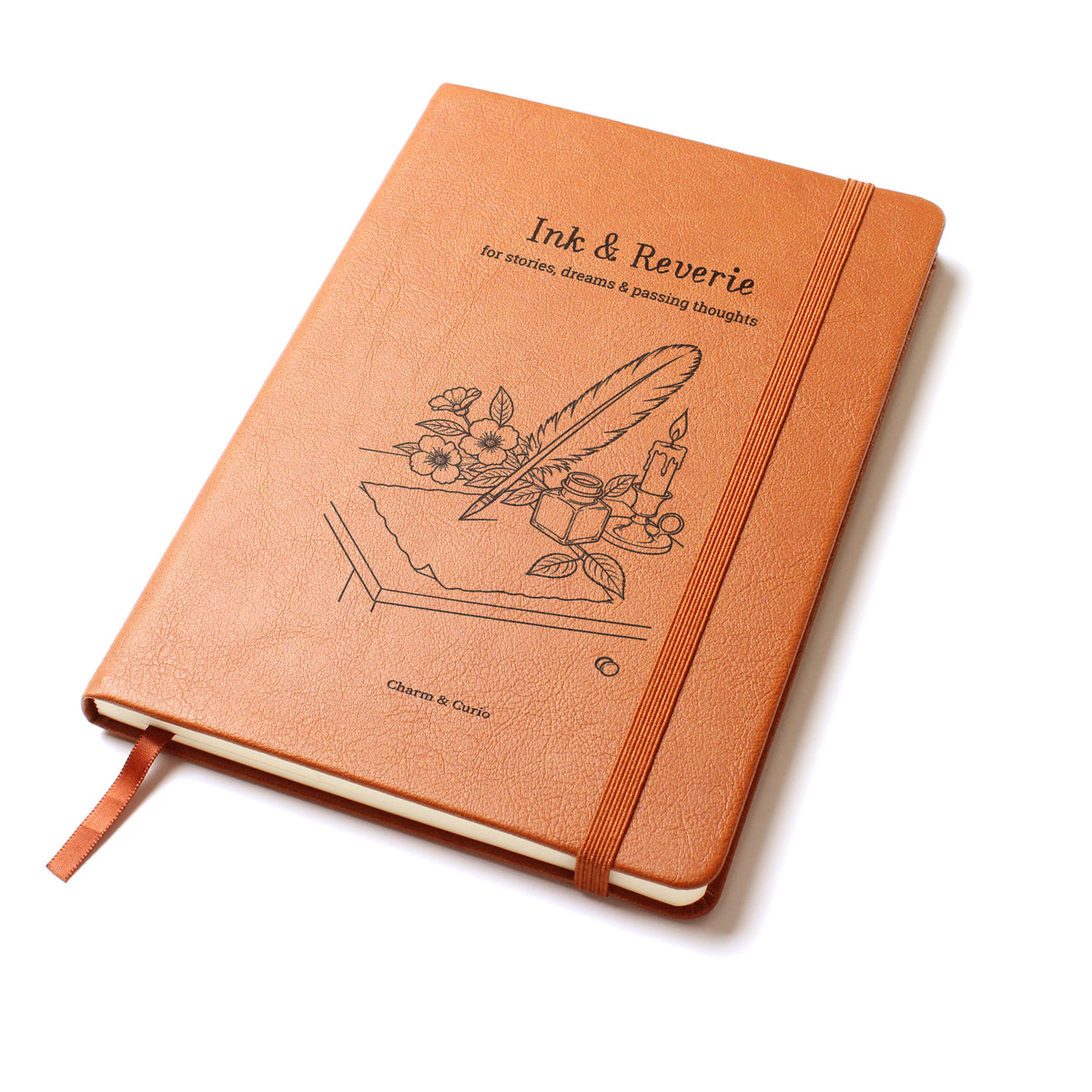 Ink & Reverie – Vintage Writer's Engraved Leather Journal