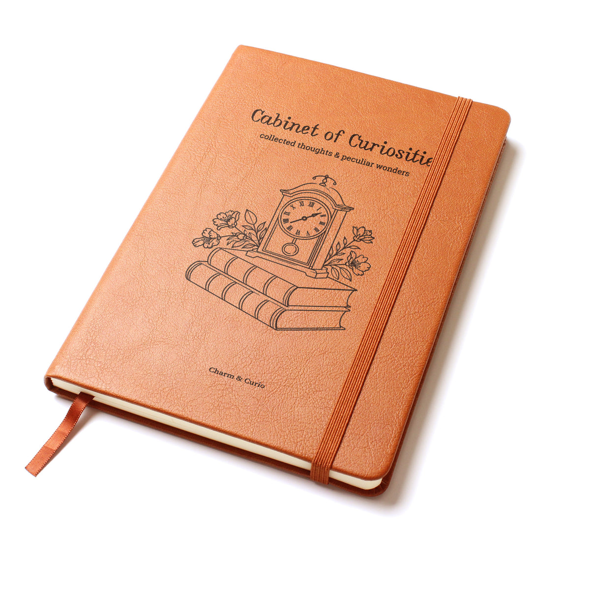 Cabinet of Curiosities – Antique-Inspired Engraved Leather Journal