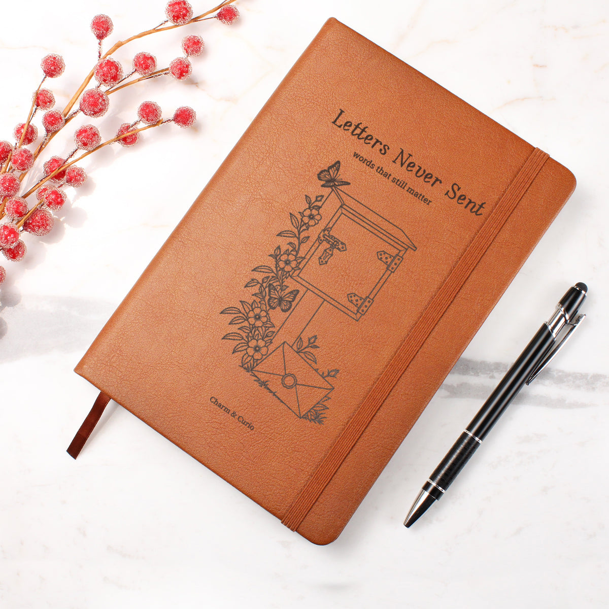 Letters Never Sent – Vintage Romantic Engraved Leather Journal