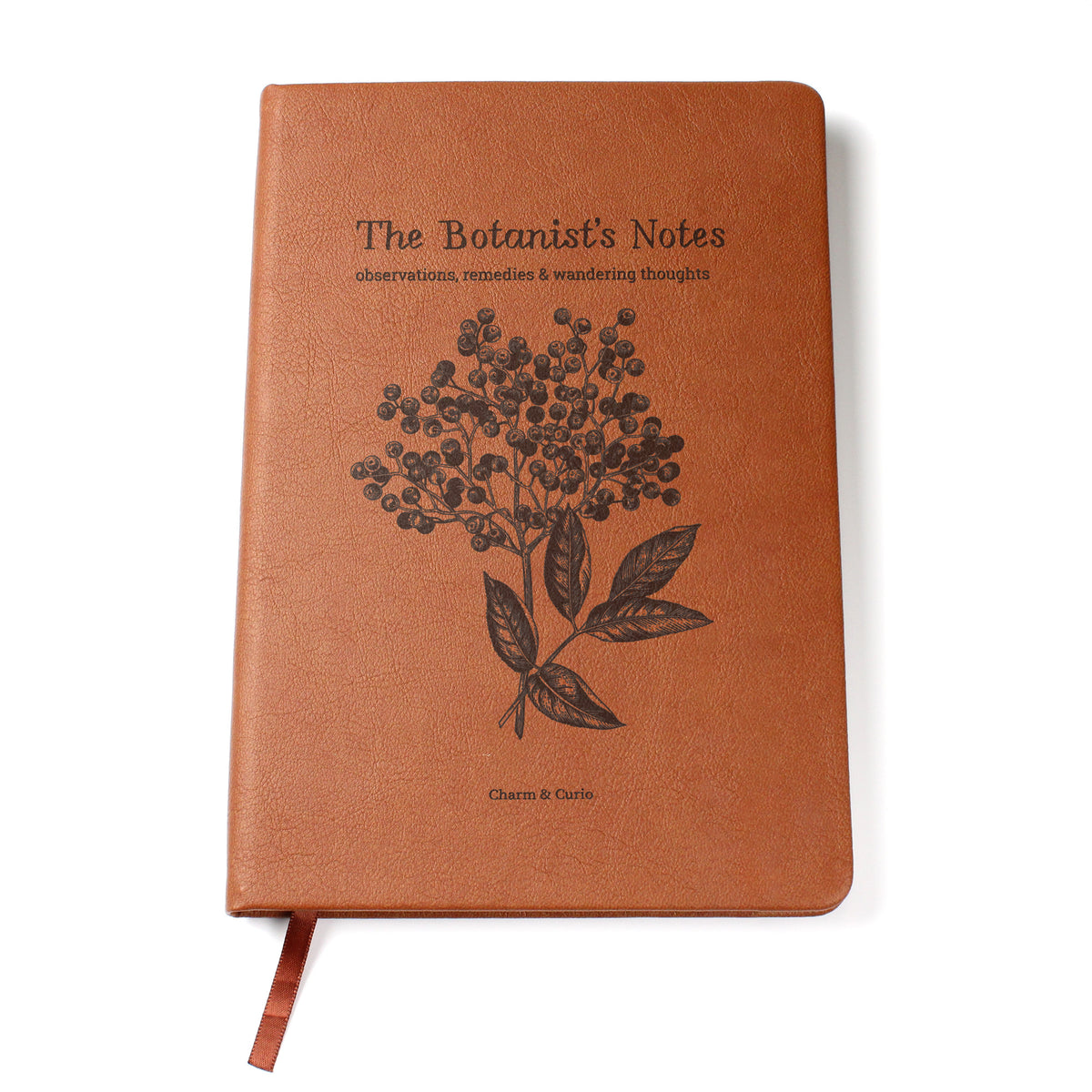The Botanist's Notes – Vintage Botanical Engraved Leather Journal