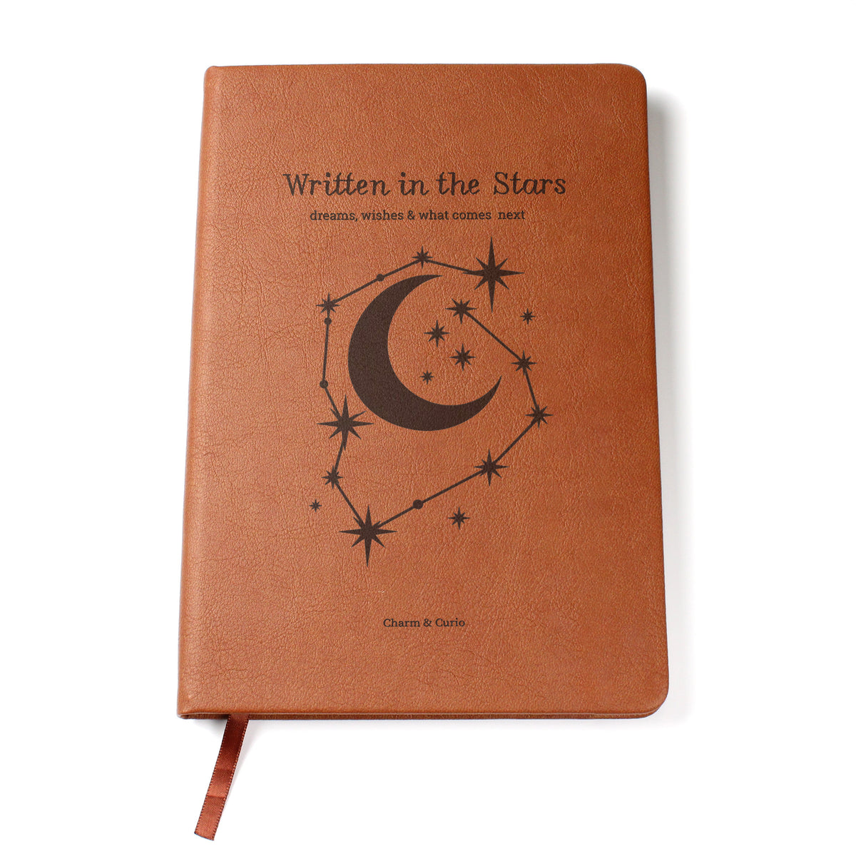 Written in the Stars – Celestial Engraved Leather Journal