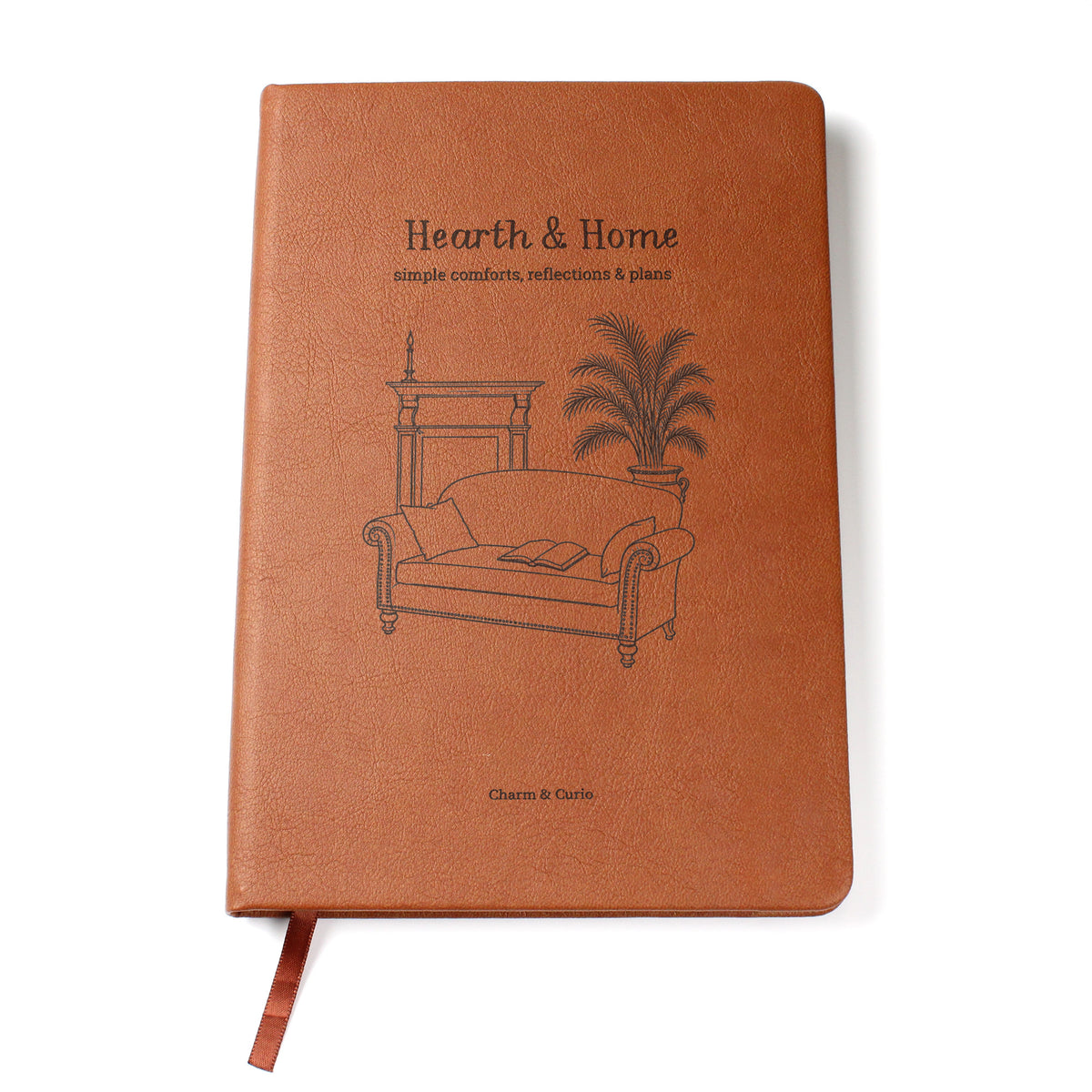 Hearth & Home – Cozy Vintage Engraved Leather Journal