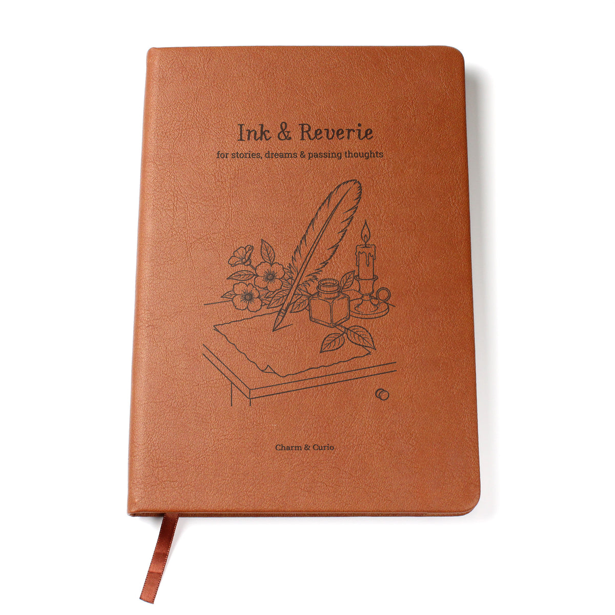 Ink & Reverie – Vintage Writer's Engraved Leather Journal