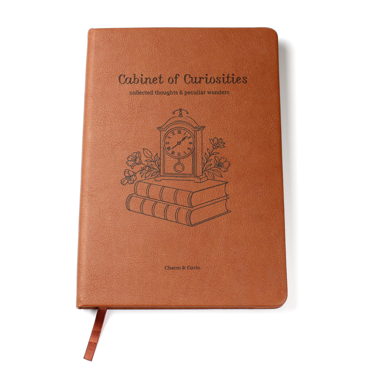 Cabinet of Curiosities – Antique-Inspired Engraved Leather Journal