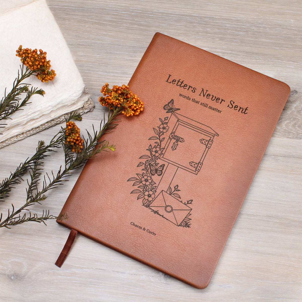 Letters Never Sent – Vintage Romantic Engraved Leather Journal