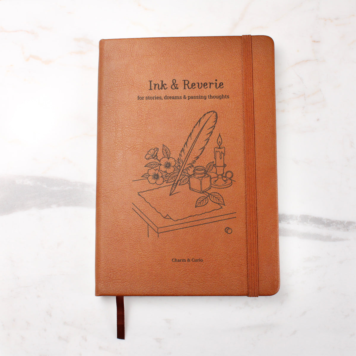 Ink & Reverie – Vintage Writer's Engraved Leather Journal