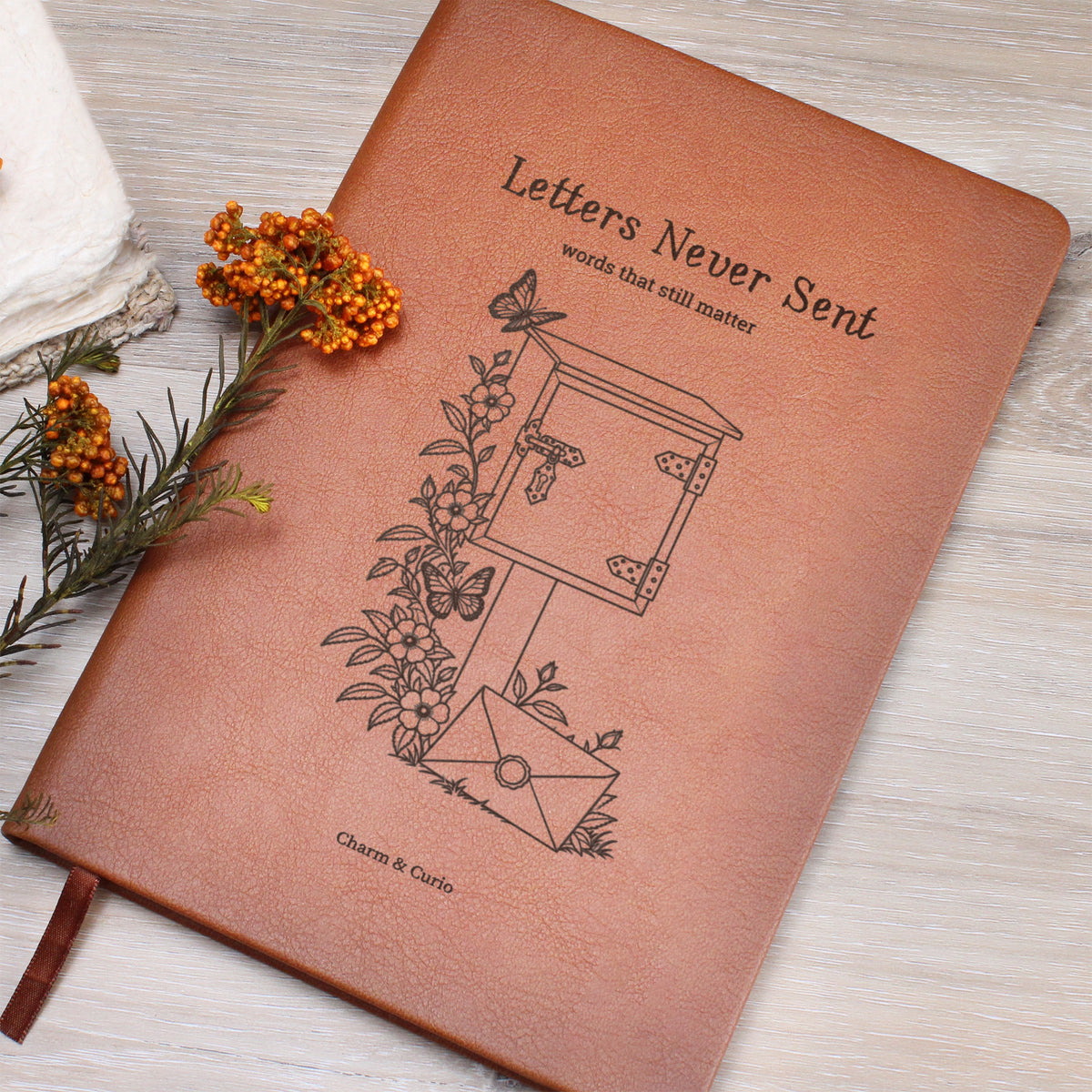 Letters Never Sent – Vintage Romantic Engraved Leather Journal