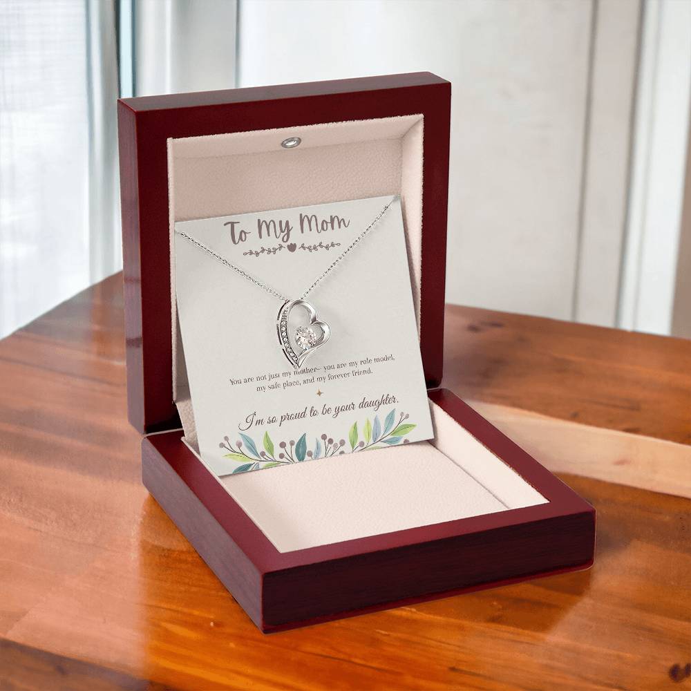 To My Mom Necklace – Mother's Day Gift – Meaningful Jewelry with Message Card – Gift for Mom from Daughter