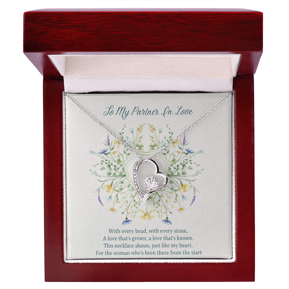 To My Partner In Love Forever Love Necklace