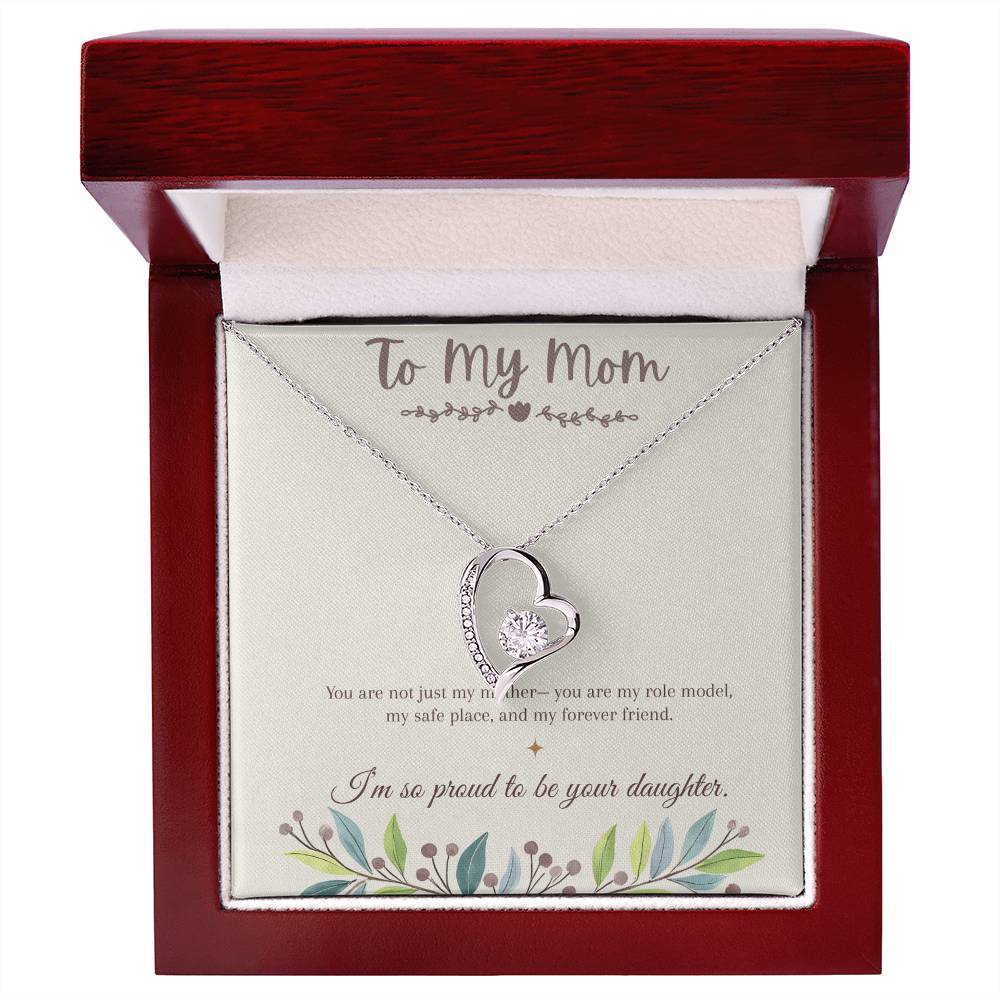 To My Mom Necklace – Mother's Day Gift – Meaningful Jewelry with Message Card – Gift for Mom from Daughter
