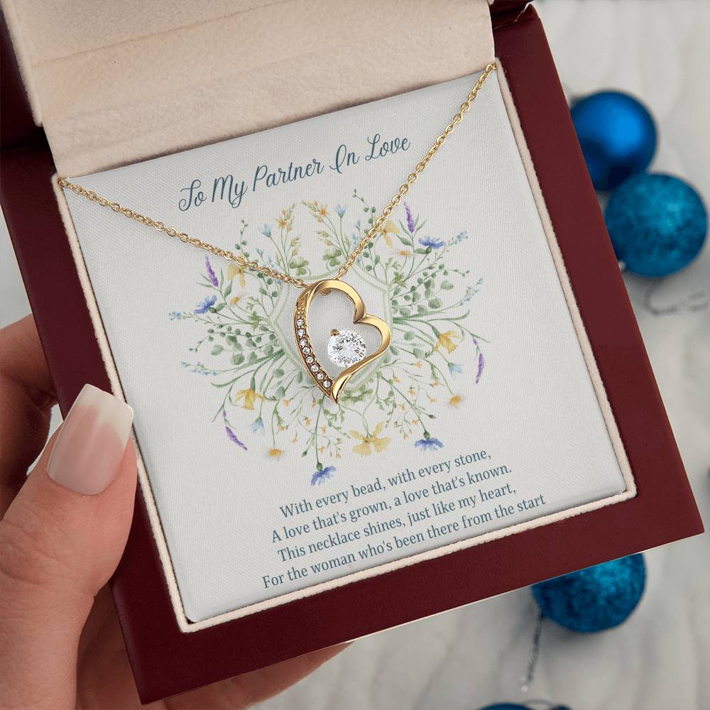 To My Partner In Love Forever Love Necklace