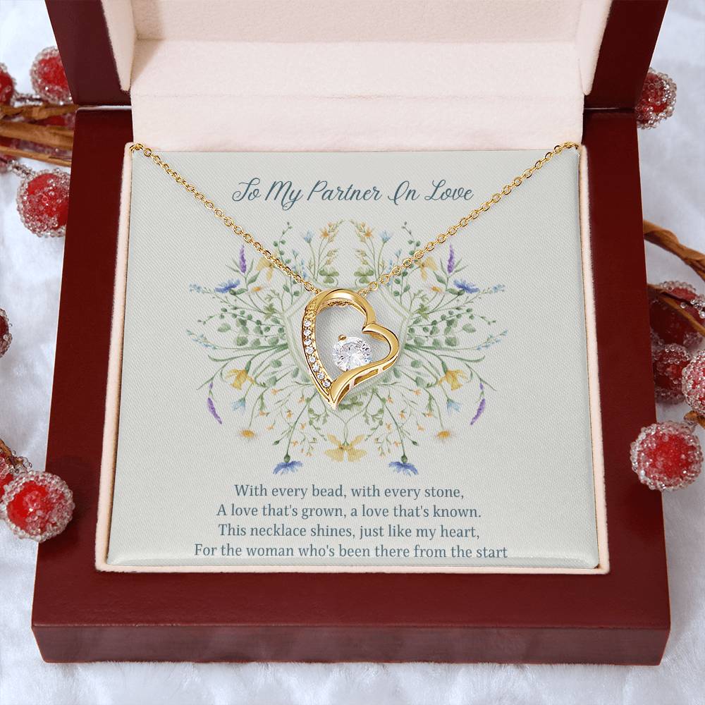 To My Partner In Love Forever Love Necklace