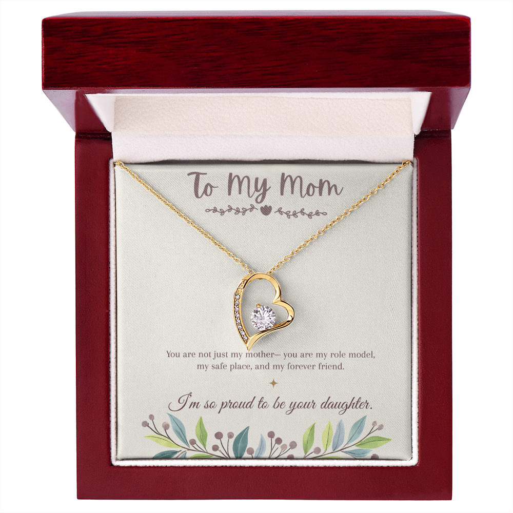 To My Mom Necklace – Mother's Day Gift – Meaningful Jewelry with Message Card – Gift for Mom from Daughter