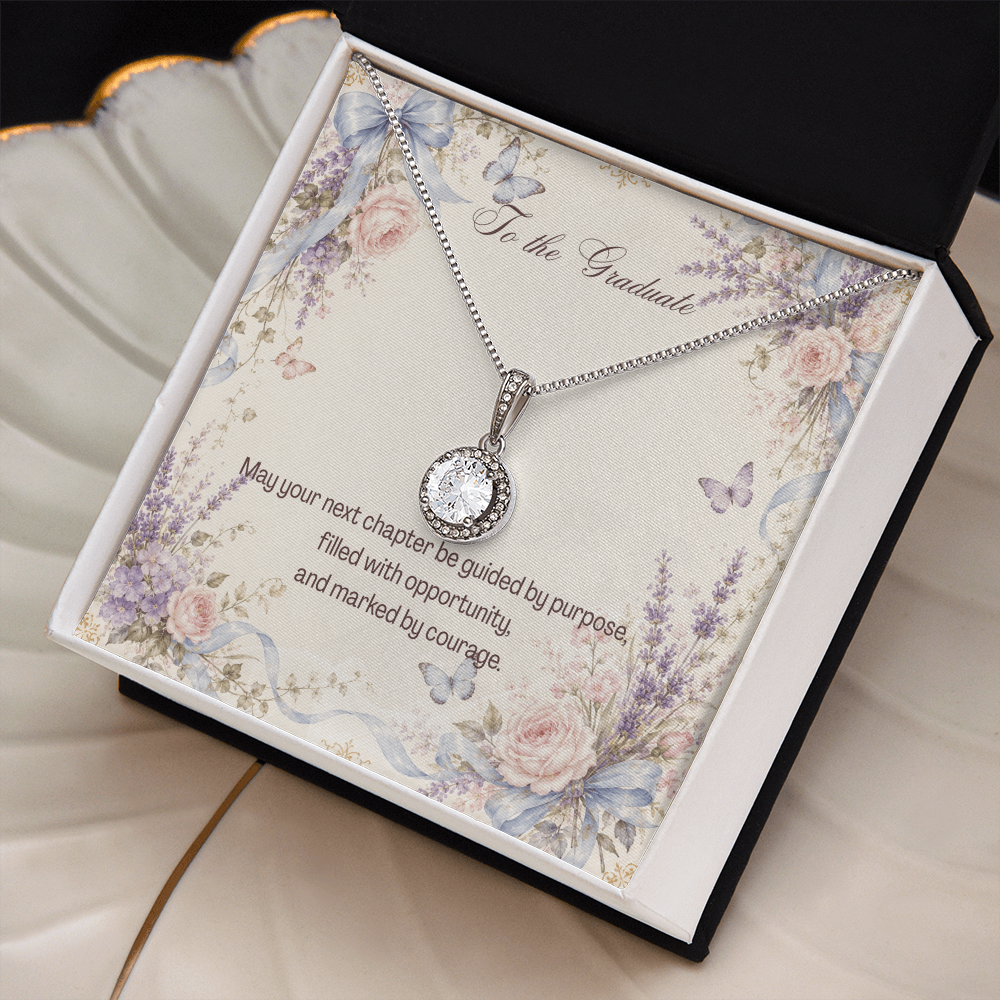 To the Graduate Eternal Hope Necklace Bows, Butterflies, Flowers