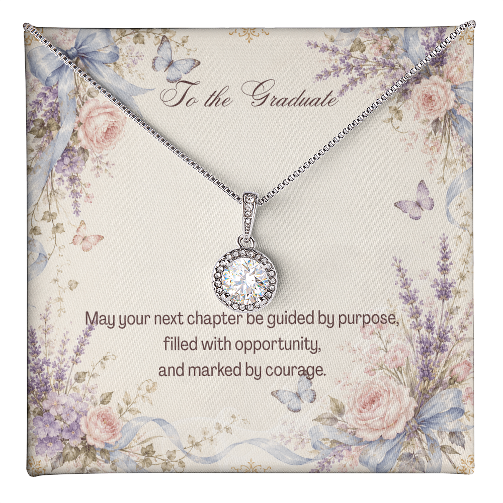 To the Graduate Eternal Hope Necklace Bows, Butterflies, Flowers