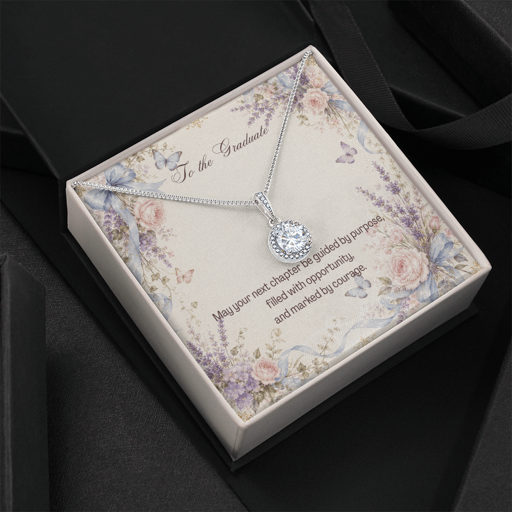 To the Graduate Eternal Hope Necklace Bows, Butterflies, Flowers