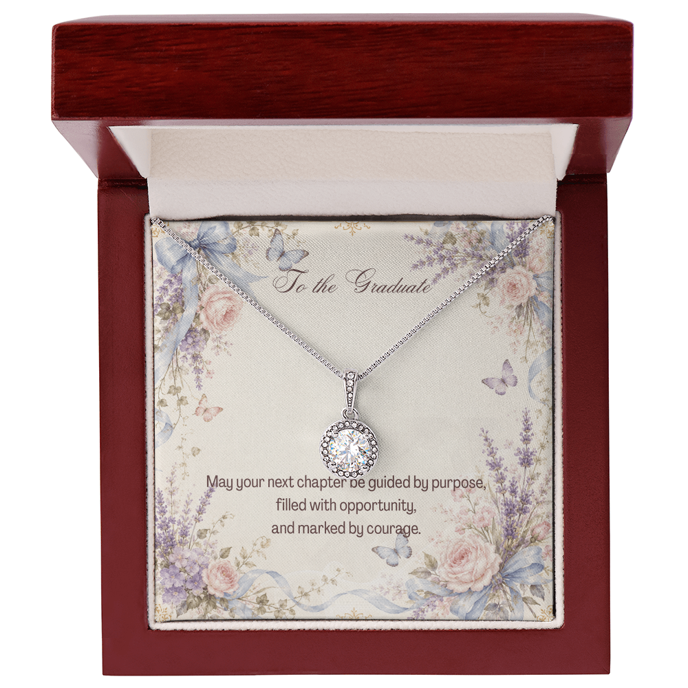 To the Graduate Eternal Hope Necklace Bows, Butterflies, Flowers