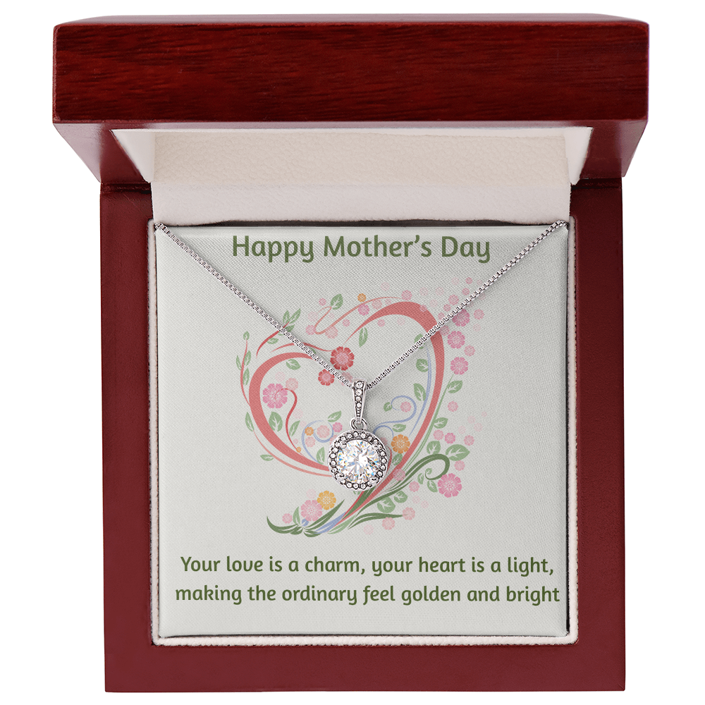 Happy Mother' s Day Eternal Hope Necklace Heart is a Light