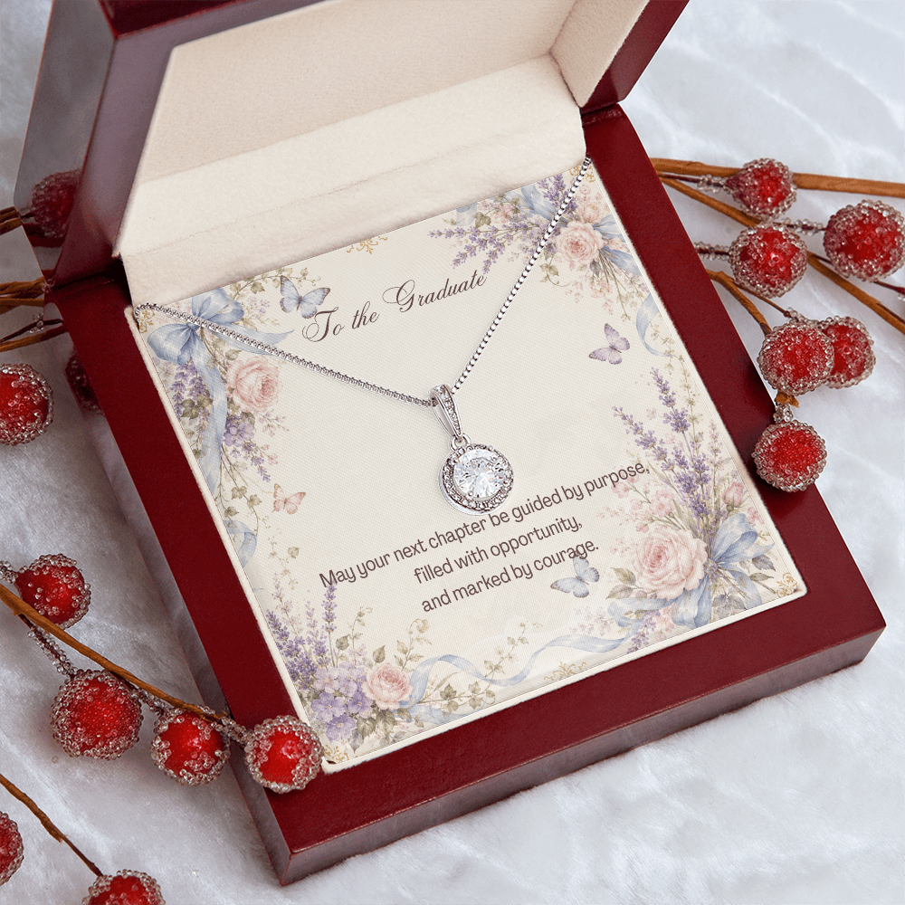 To the Graduate Eternal Hope Necklace Bows, Butterflies, Flowers