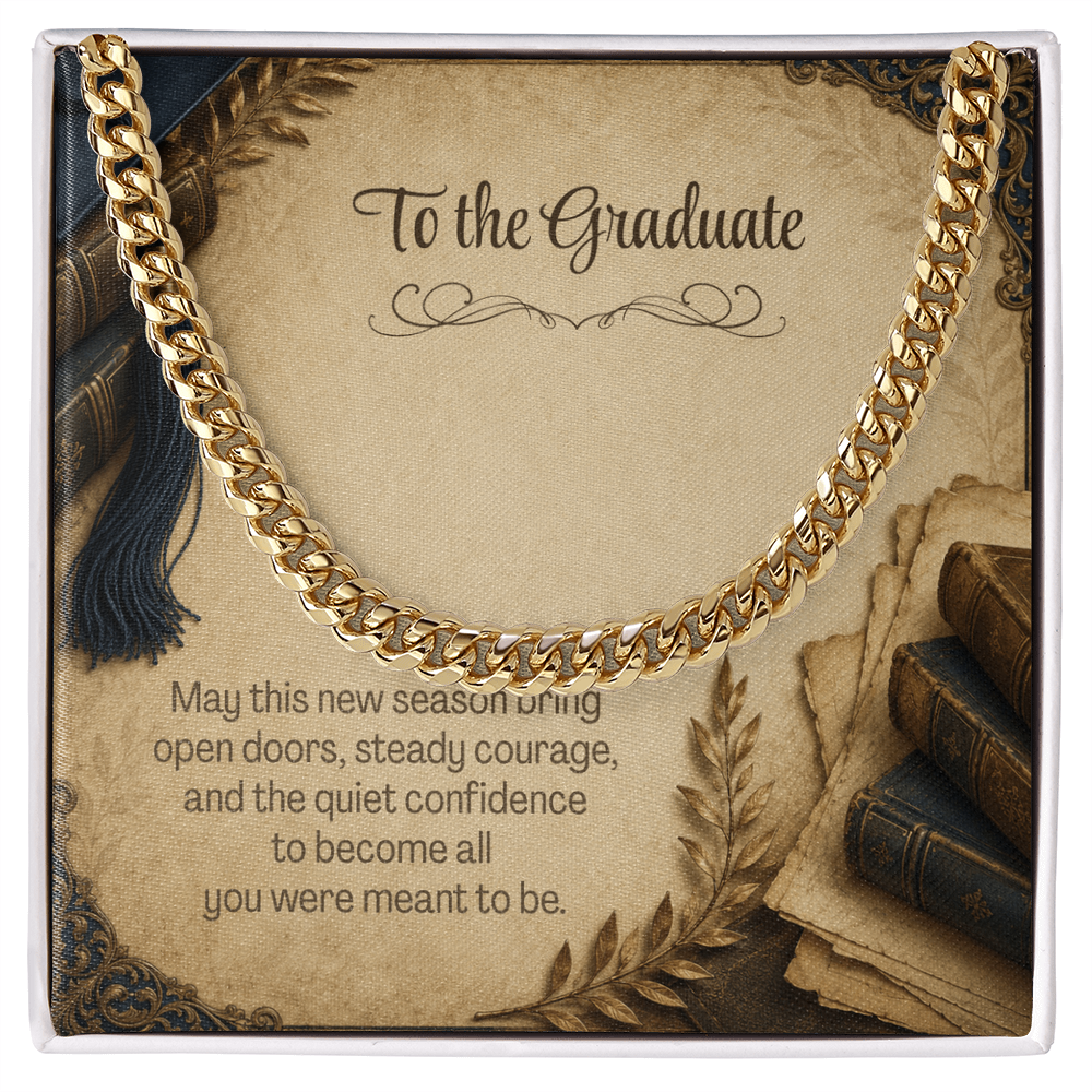 To the Graduate Cuban Link Chain Vintage Books