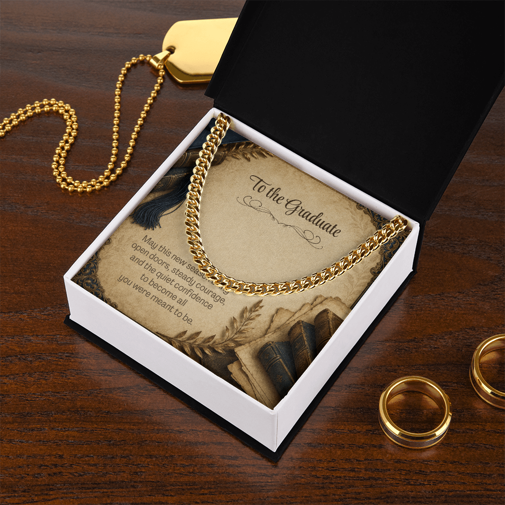 To the Graduate Cuban Link Chain Vintage Books
