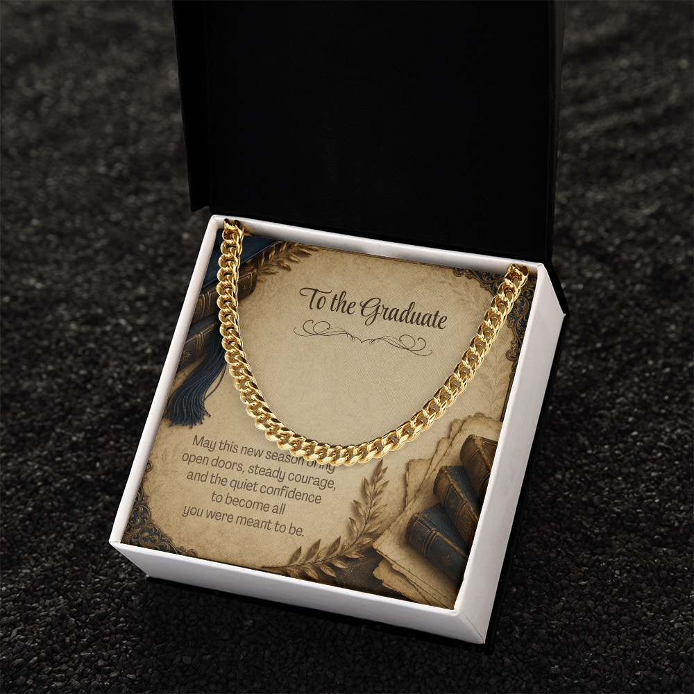 To the Graduate Cuban Link Chain Vintage Books