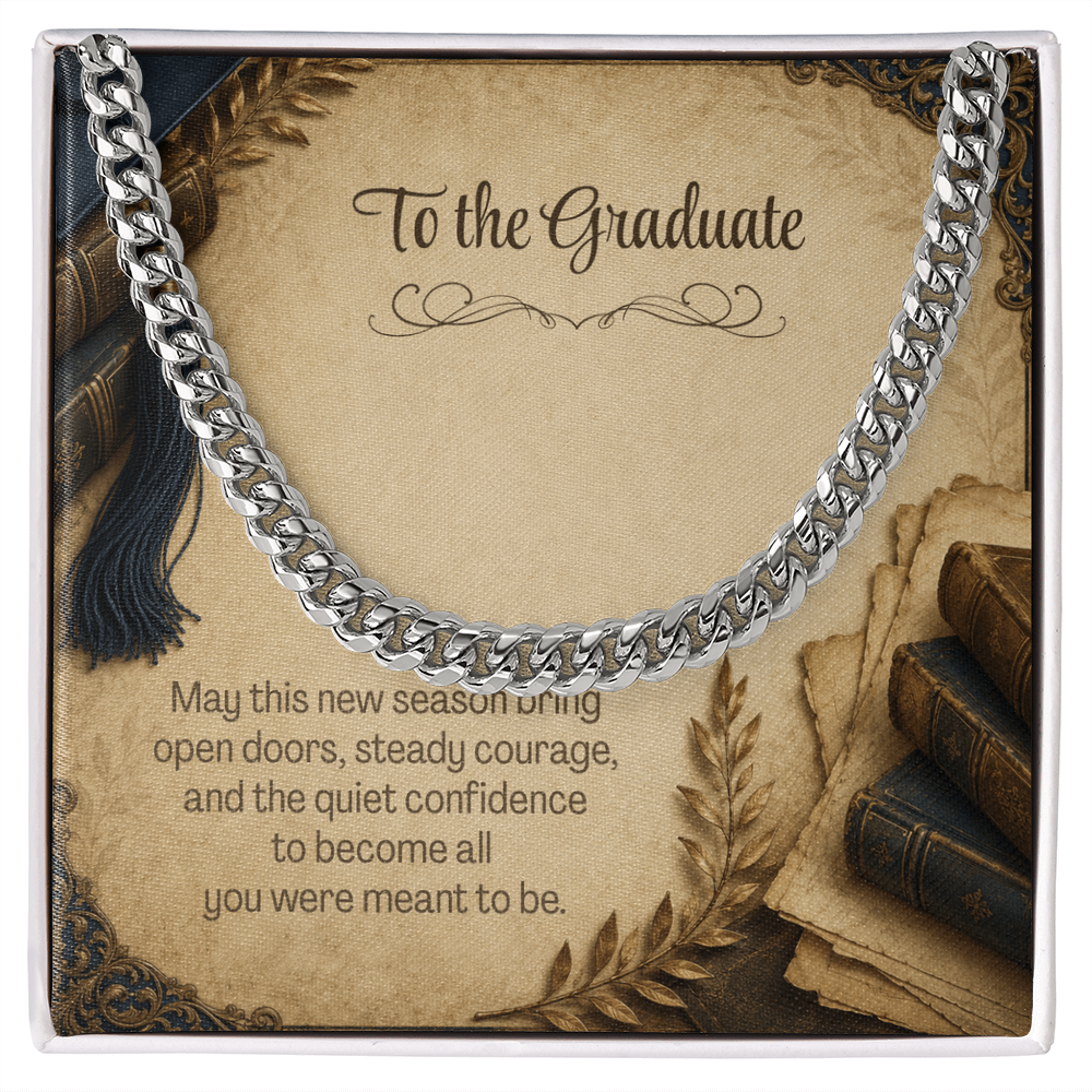 To the Graduate Cuban Link Chain Vintage Books
