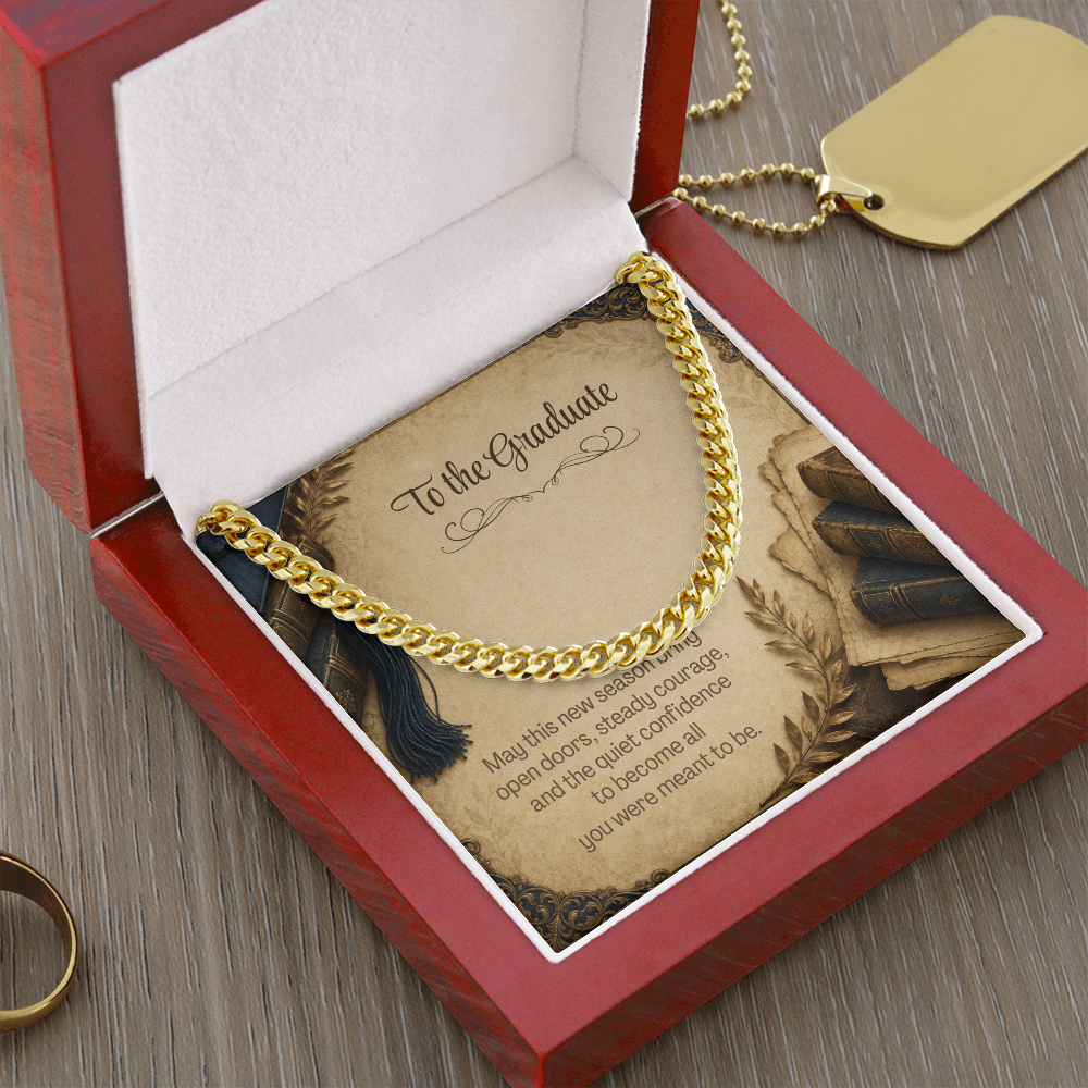 To the Graduate Cuban Link Chain Vintage Books