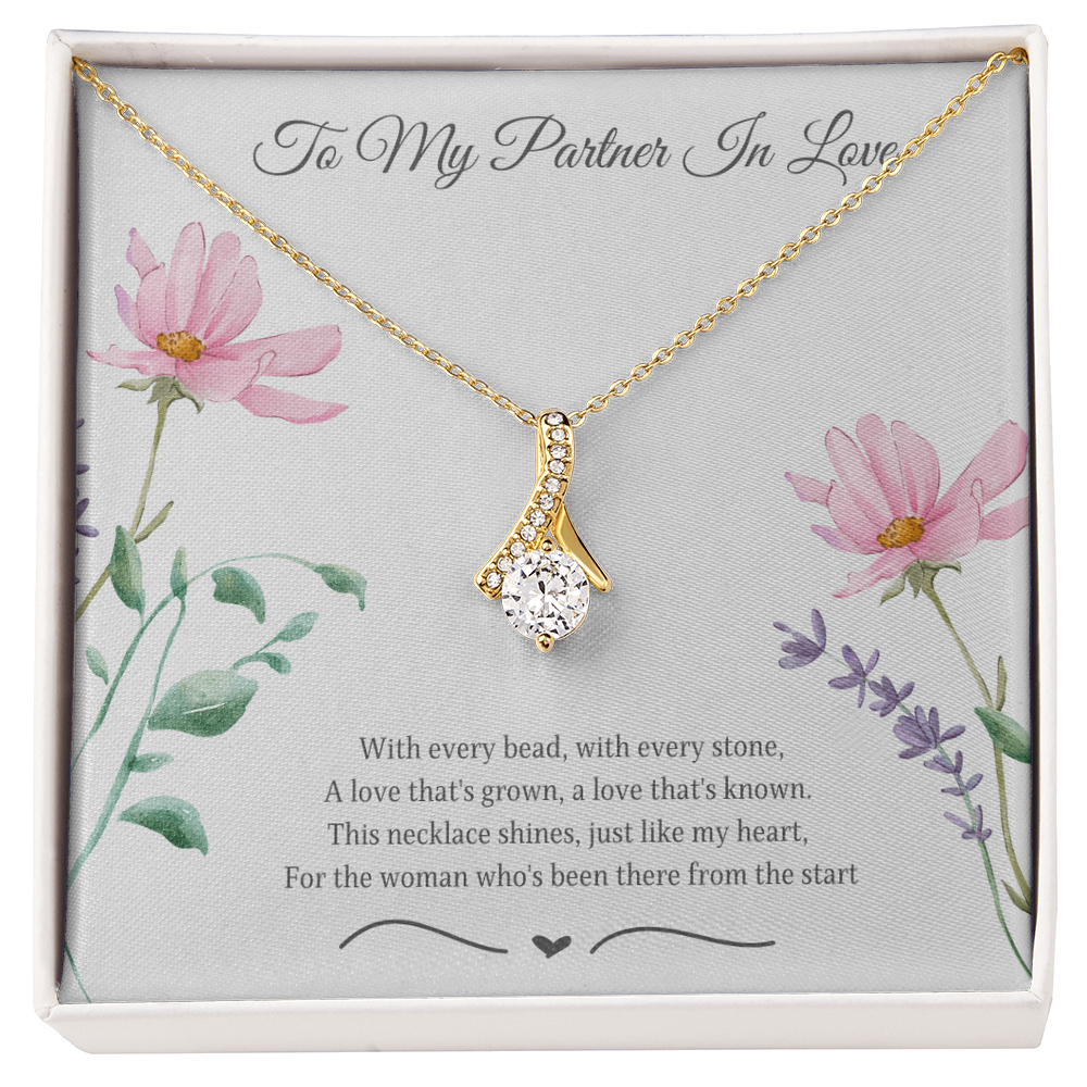 To My Partner In Love Alluring Beauty Necklace