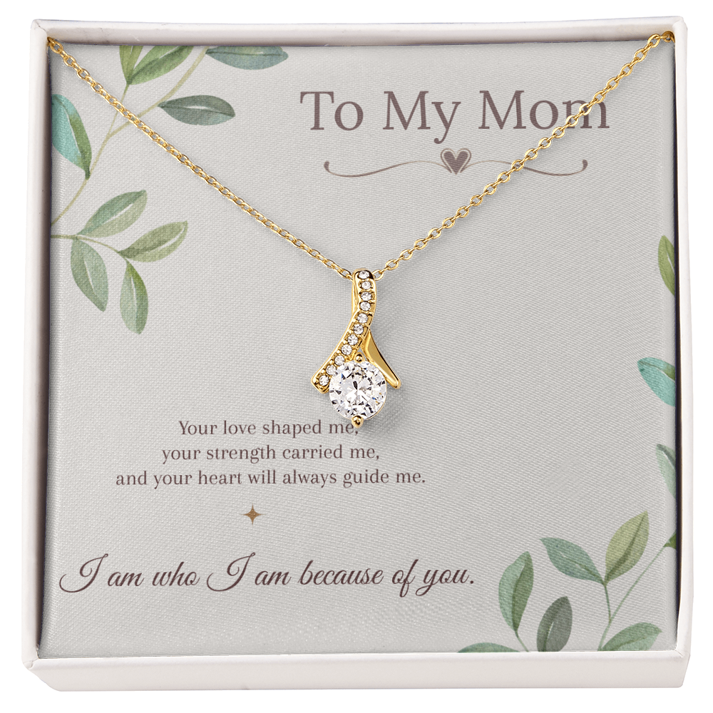To My Mom Alluring Necklace – Mother's Day Gift – Meaningful Jewelry with Message Card – Gift for Mom from Daughter or Son