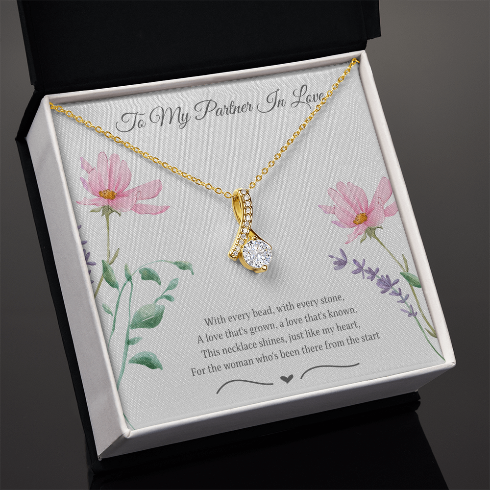 To My Partner In Love Alluring Beauty Necklace