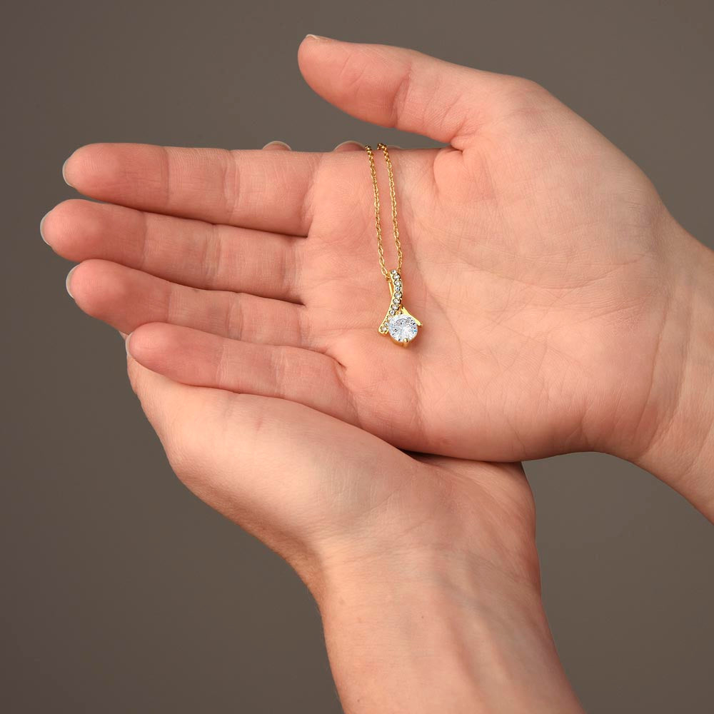 To My Mom Necklace – Mother's Day Gift – Meaningful Jewelry with Message Card – Gift for Mom from Daughter or Son