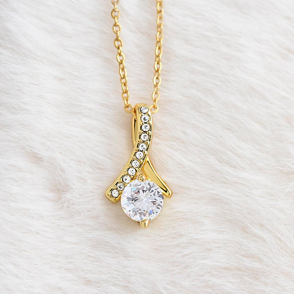 To My Mom Necklace – Mother's Day Gift – Meaningful Jewelry with Message Card – Gift for Mom from Daughter or Son