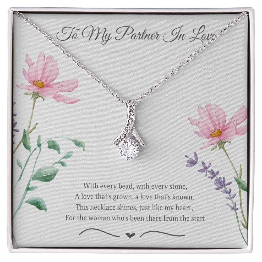 To My Partner In Love Alluring Beauty Necklace