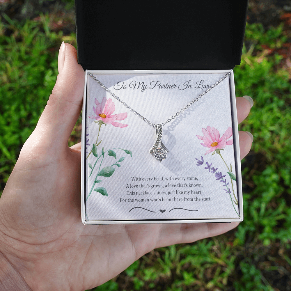 To My Partner In Love Alluring Beauty Necklace