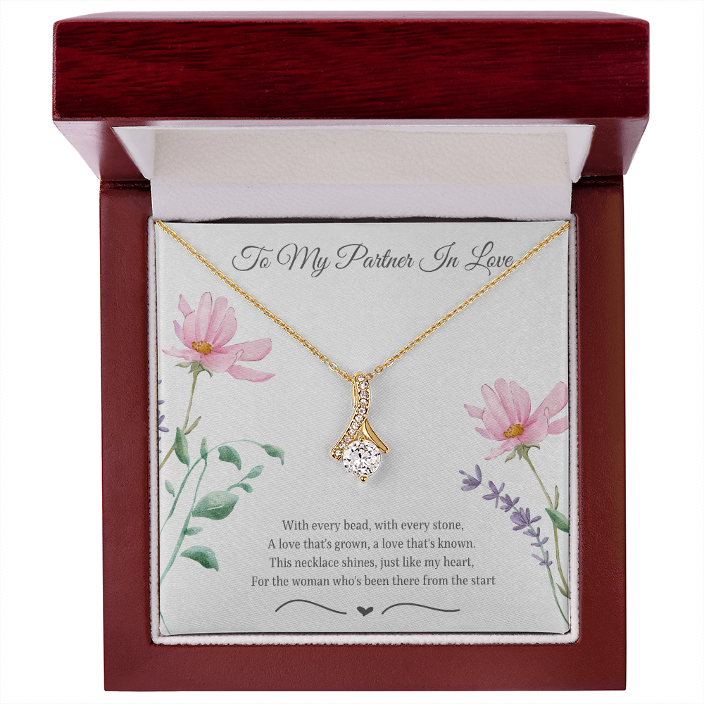 To My Partner In Love Alluring Beauty Necklace