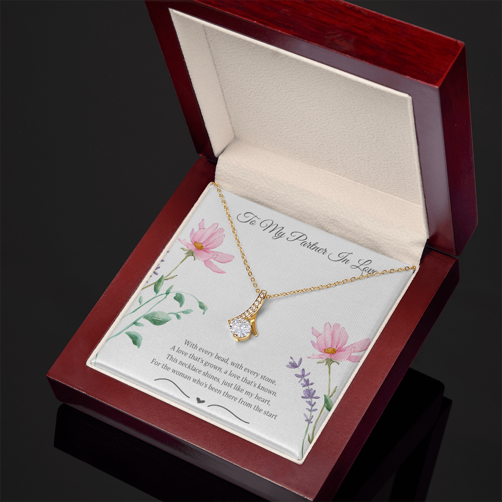 To My Partner In Love Alluring Beauty Necklace