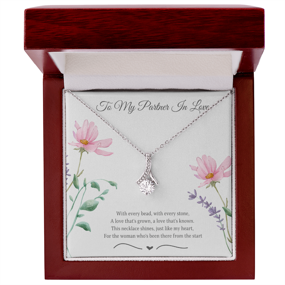 To My Partner In Love Alluring Beauty Necklace