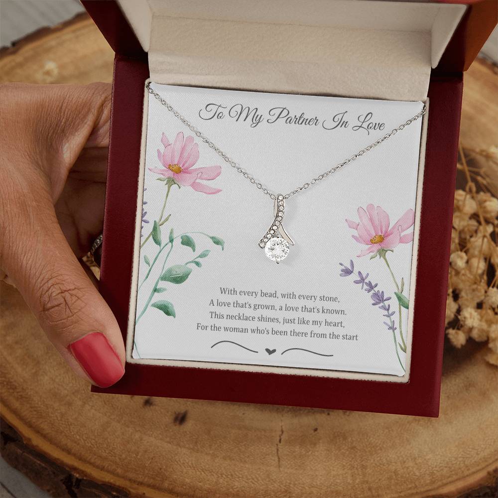 To My Partner In Love Alluring Beauty Necklace