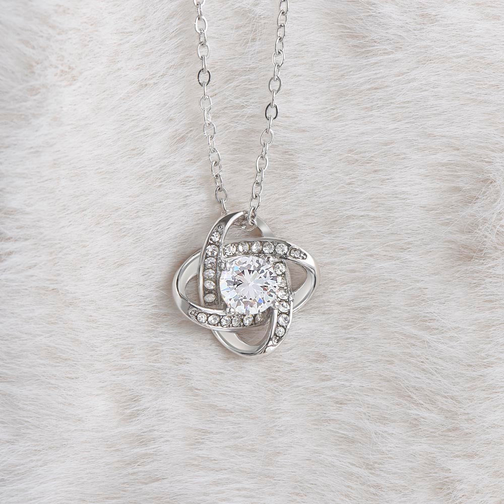 To My Love and My Live Love Knot Necklace