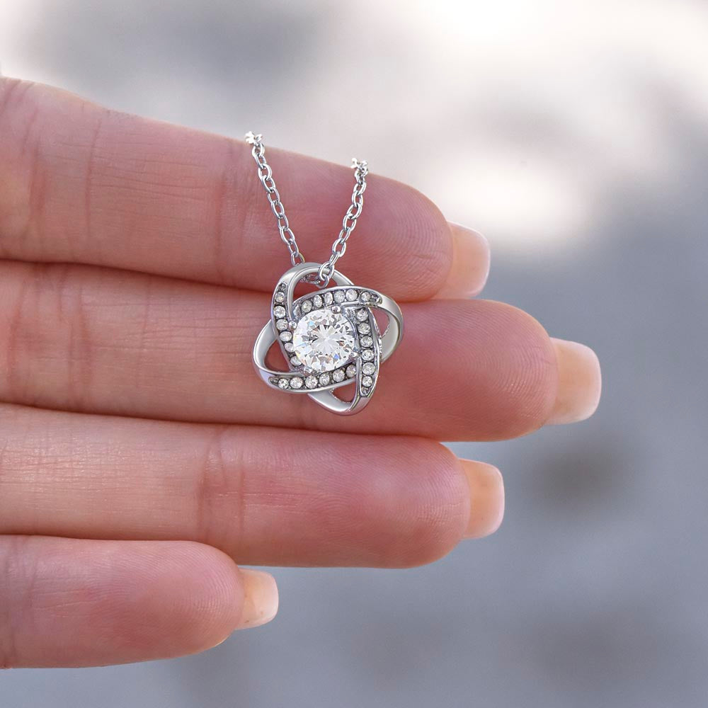 To My Precious Daughter — As You Spread Your Wings | Love Knot Necklace From Mom or Dad