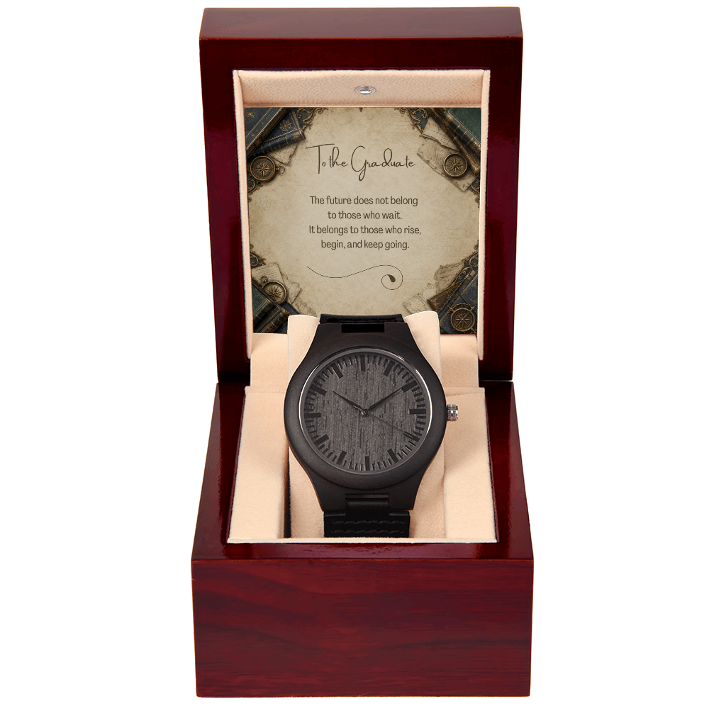 To the Graduate Wooden Watch Vintage Books