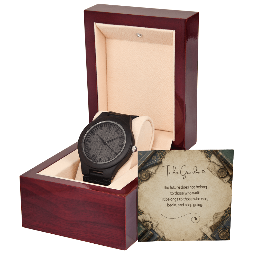 To the Graduate Wooden Watch Vintage Books