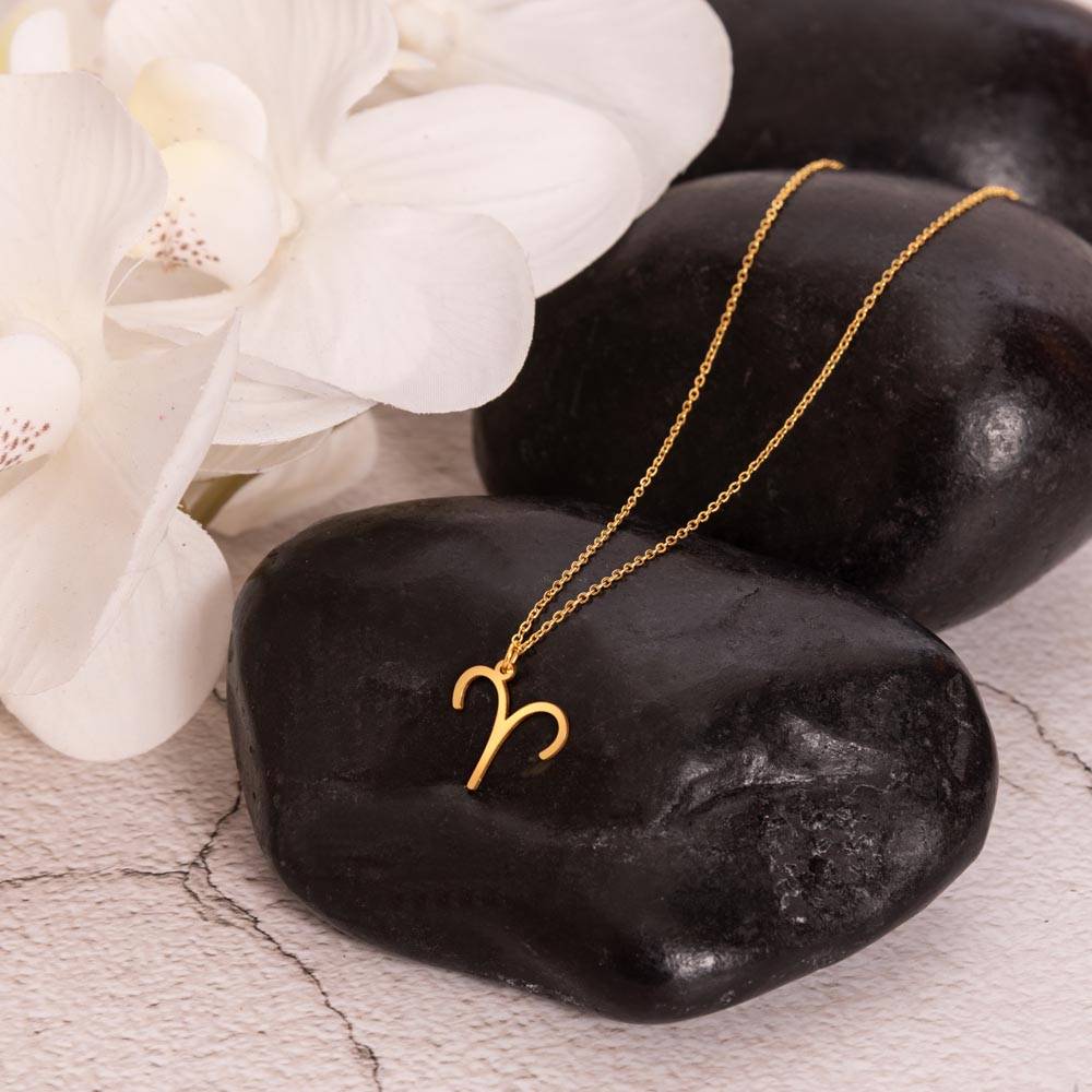 Aries Necklace – Zodiac Gift for Her – Meaningful Astrology Jewelry with Message Card