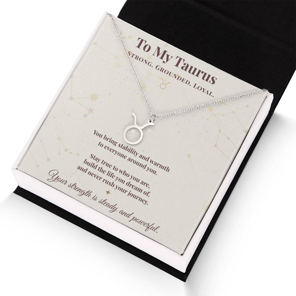 Taurus Necklace – Zodiac Gift for Her – Meaningful Astrology Jewelry with Message Card