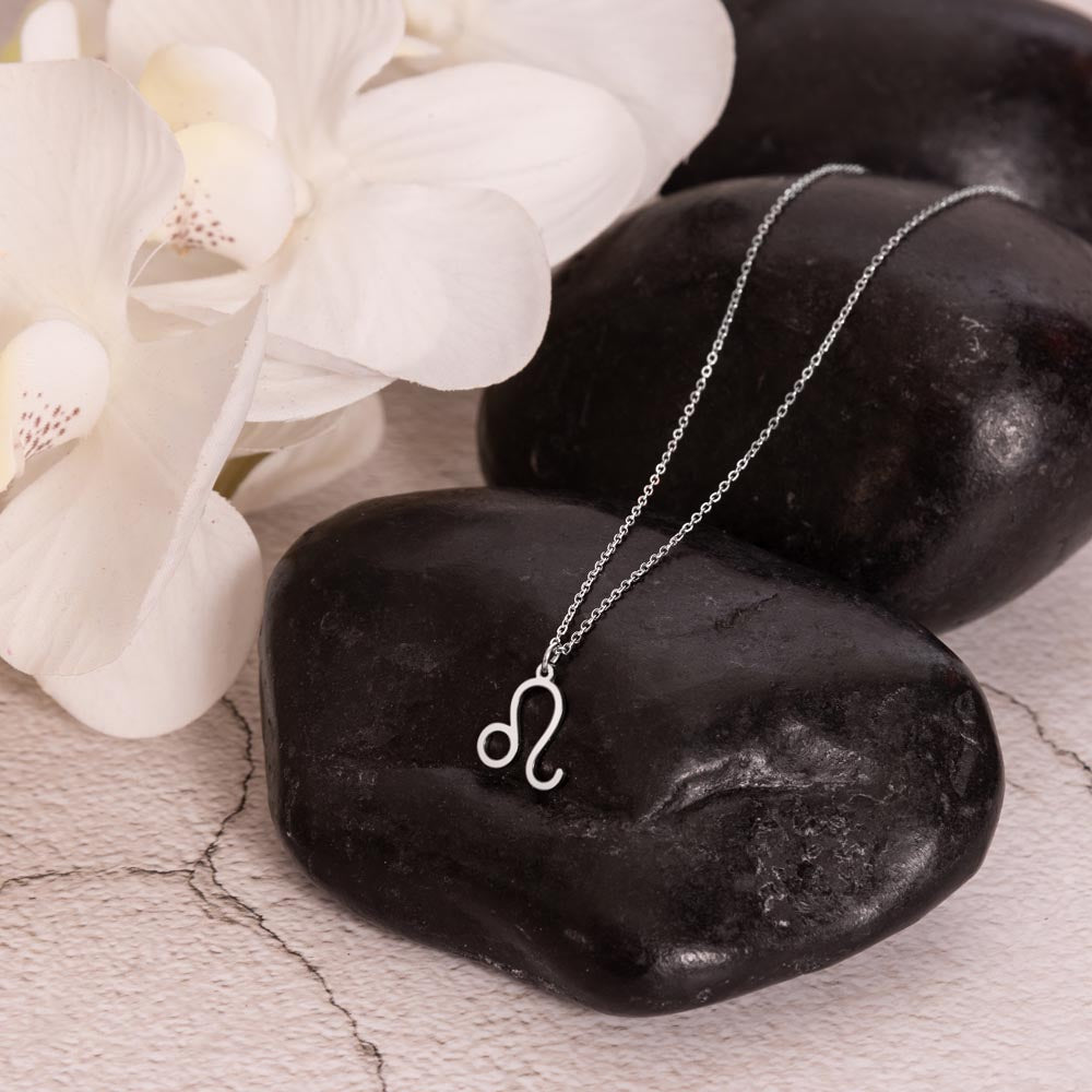 Leo Necklace – Zodiac Gift for Her – Meaningful Astrology Jewelry with Message Card