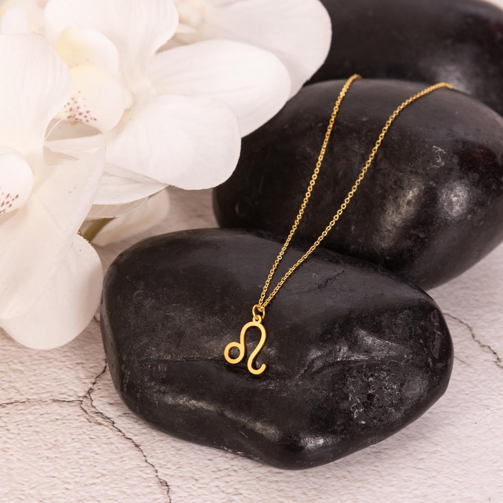 Leo Necklace – Zodiac Gift for Her – Meaningful Astrology Jewelry with Message Card