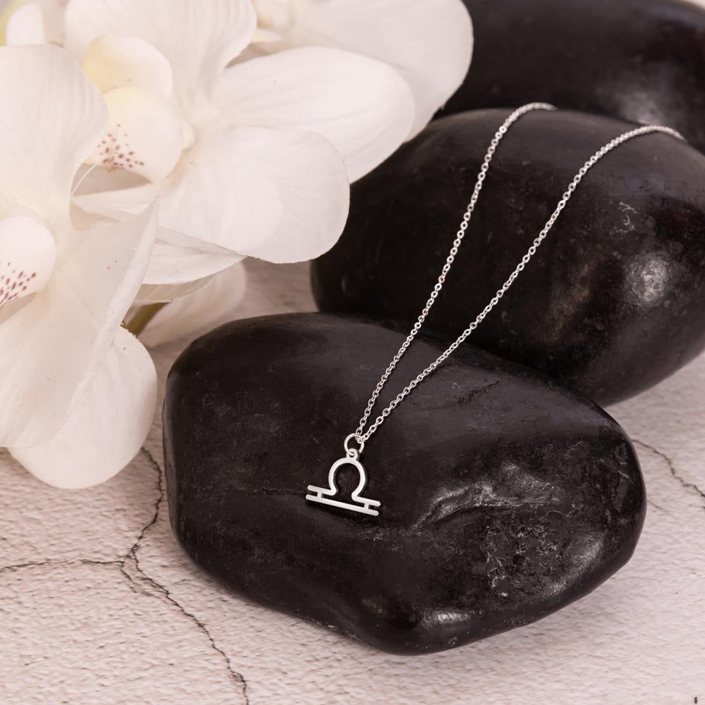 Libra Necklace – Zodiac Gift for Her – Meaningful Astrology Jewelry with Message Card