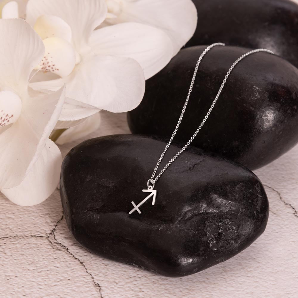 Sagittarius Necklace – Zodiac Gift for Her – Meaningful Astrology Jewelry with Message Card